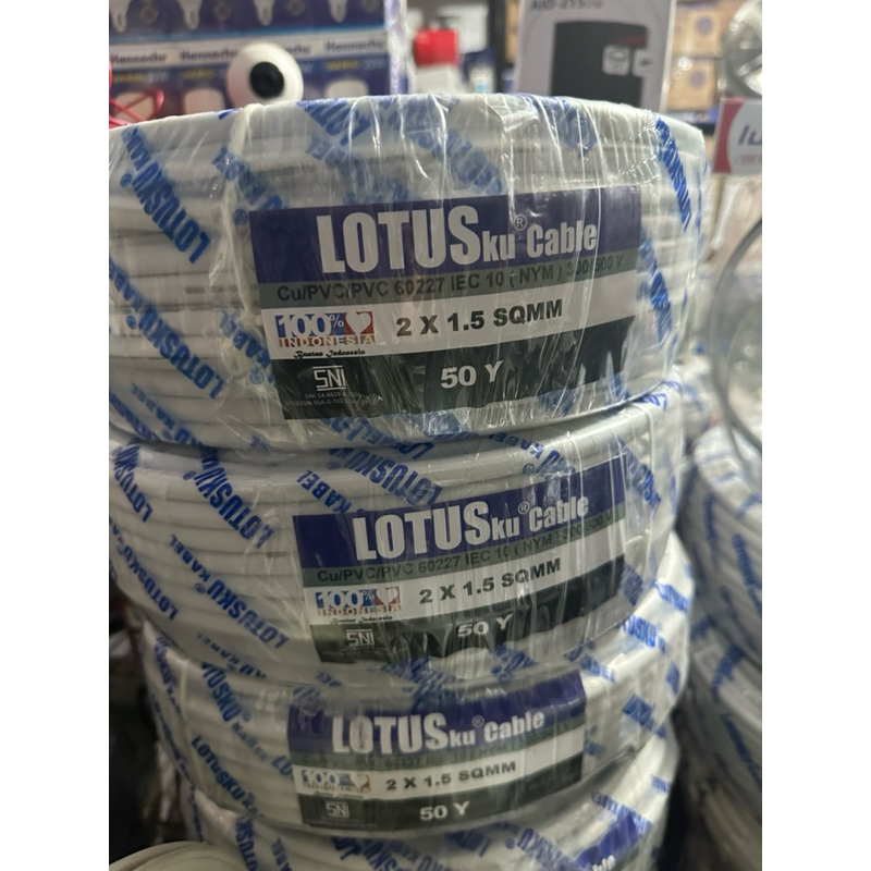 Kabel NYM Lotus 2x1.5 SNI || Kabel murah berkualitas || Lotusku Cable