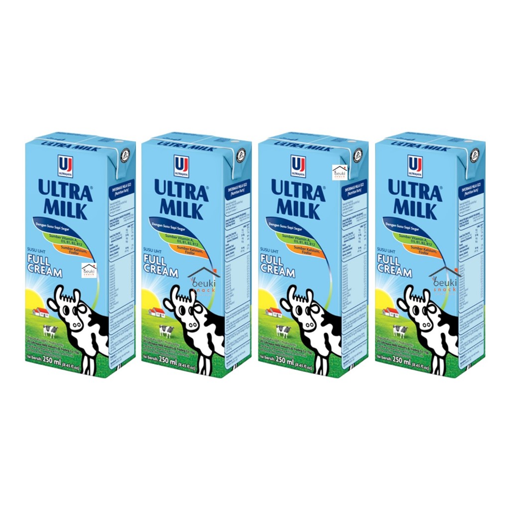 

4PCS Ultra Milk UHT Full Cream Susu Sapi Rasa Original