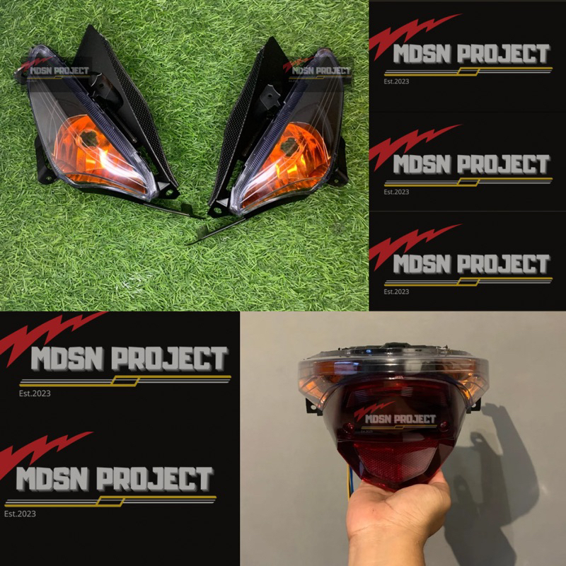 Reflektor set lampu sen stoplamp beat pop custom