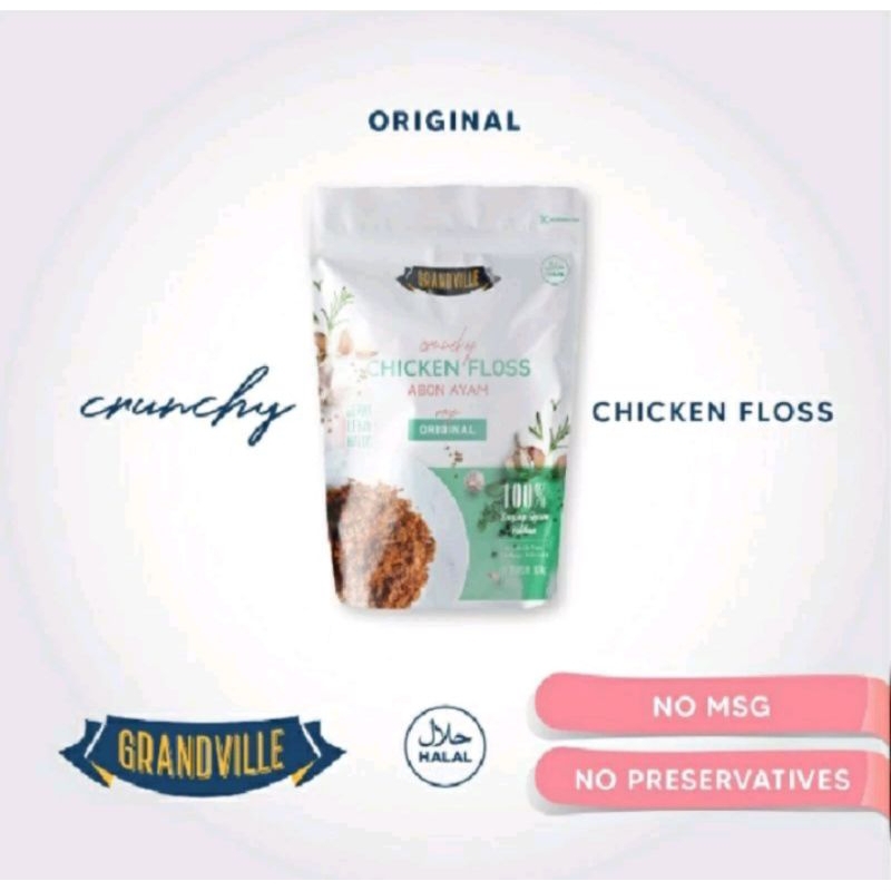 

Grandville Abon Ayam Original 100 gr MPASI Bayi Crunchy