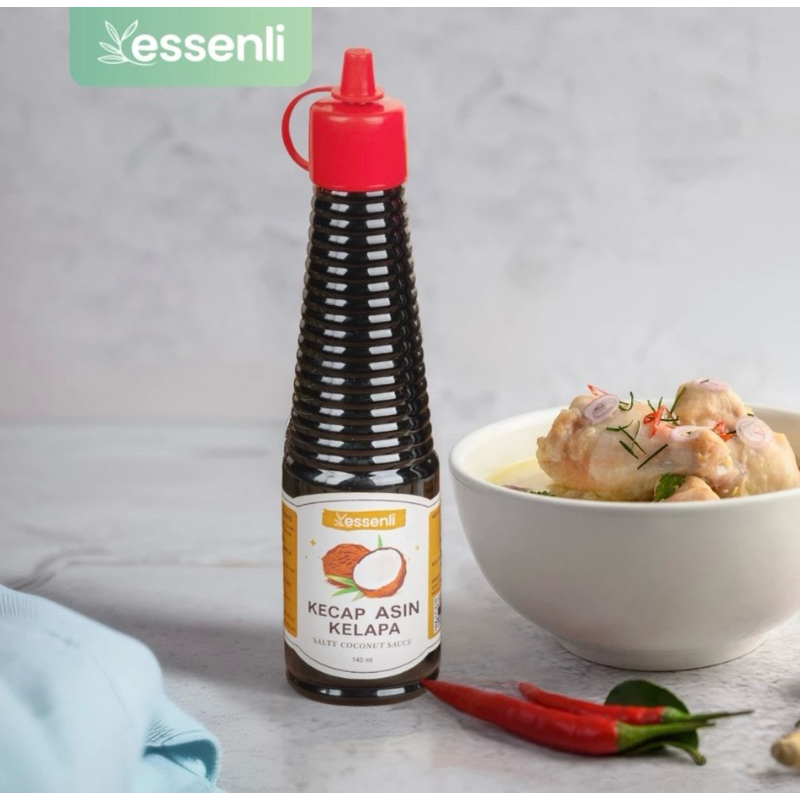 

ESSENLI Kecap Asin Kelapa Tanpa MSG 140ml