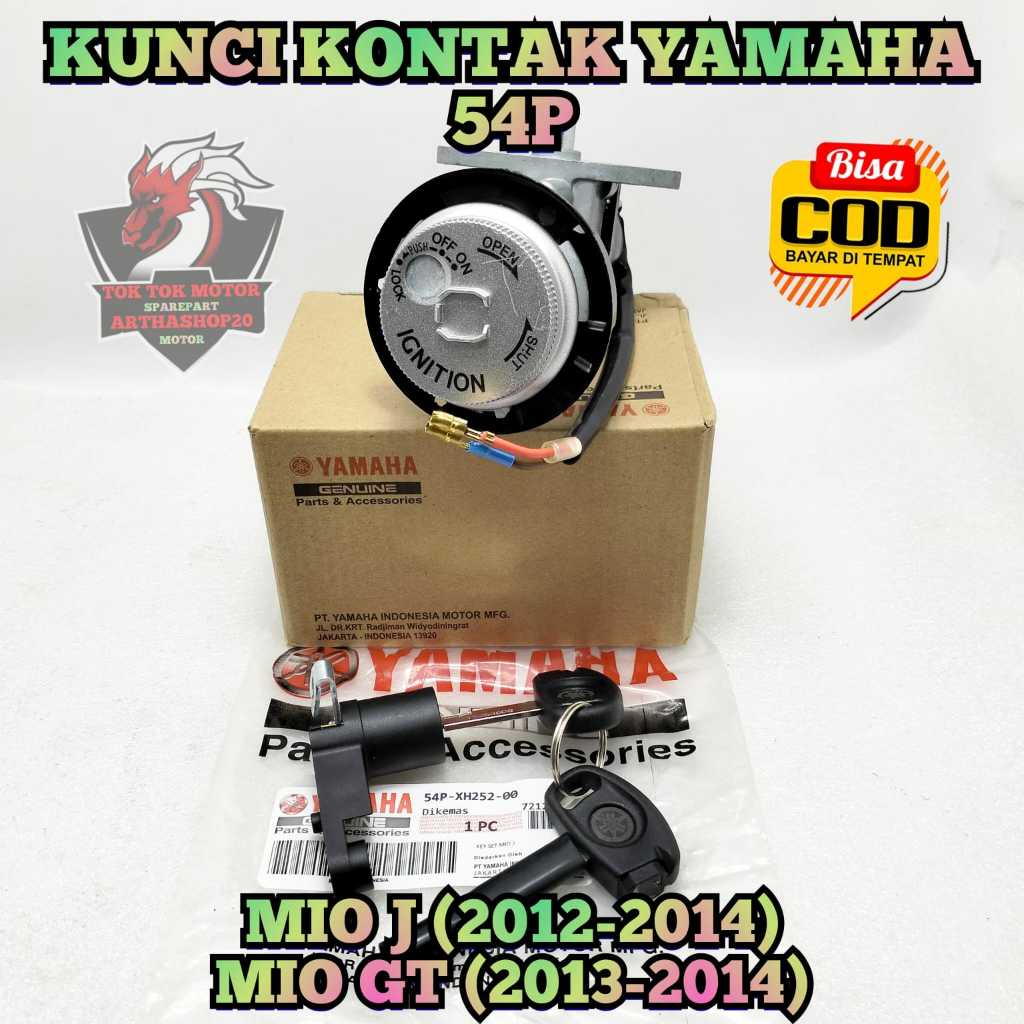 KUNCI KONTAK + Konci JOK 54P ASLI ORIGINAL Motor YAMAHA MIO J , MIO GT KONCI STOP KONTAK KEYSET Satu