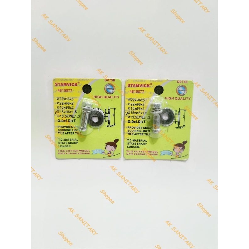 Mata Potong Keramik STAMVICK Mata Pisau Potong Dorong Keramik Manual