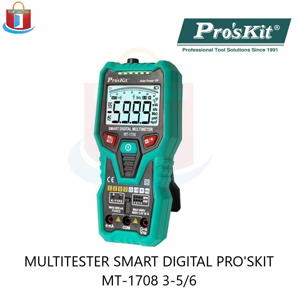 MULTITESTER SMART DIGITAL PROSKIT MT-1708 3-5/6 - Proskit Multitester