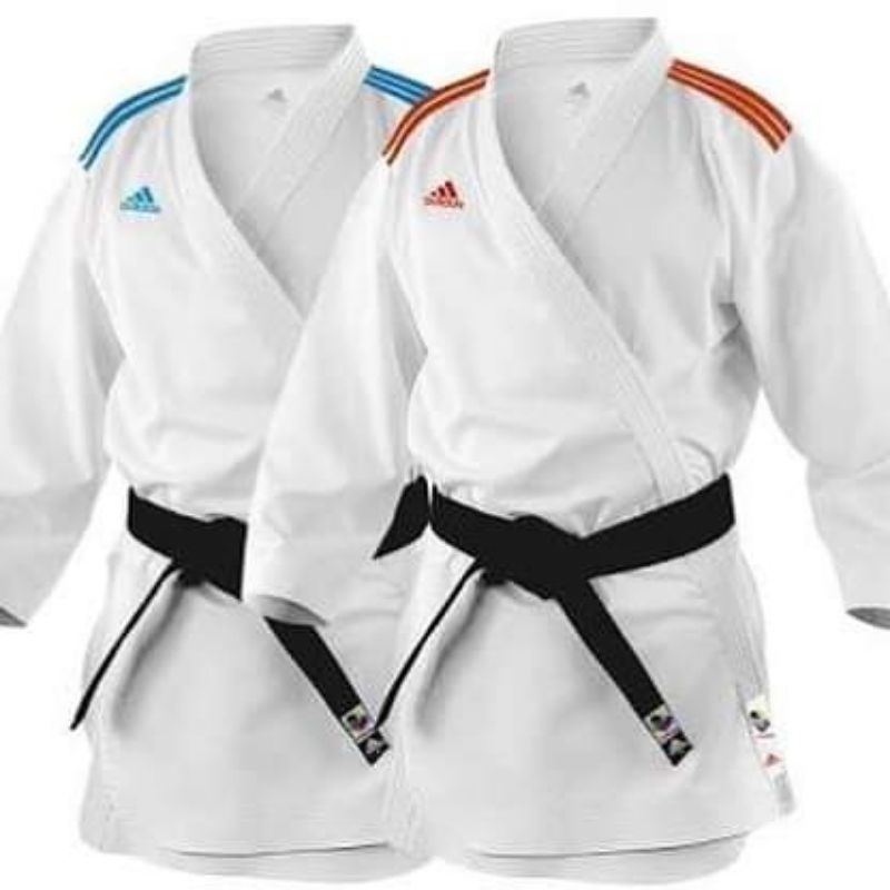 BAJU KARATE KUMITE ADIDAS ADIZERO STRIP MERAH