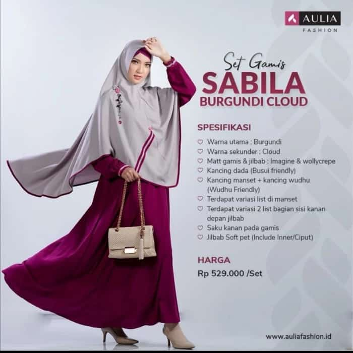 BIG SALE !!! BAJU GAMIS SYAR'I SET HIJAB KHIMAR BY AULIA ORI/ GAMIS DEWASA POLOS SATU SET HIJAB BY A
