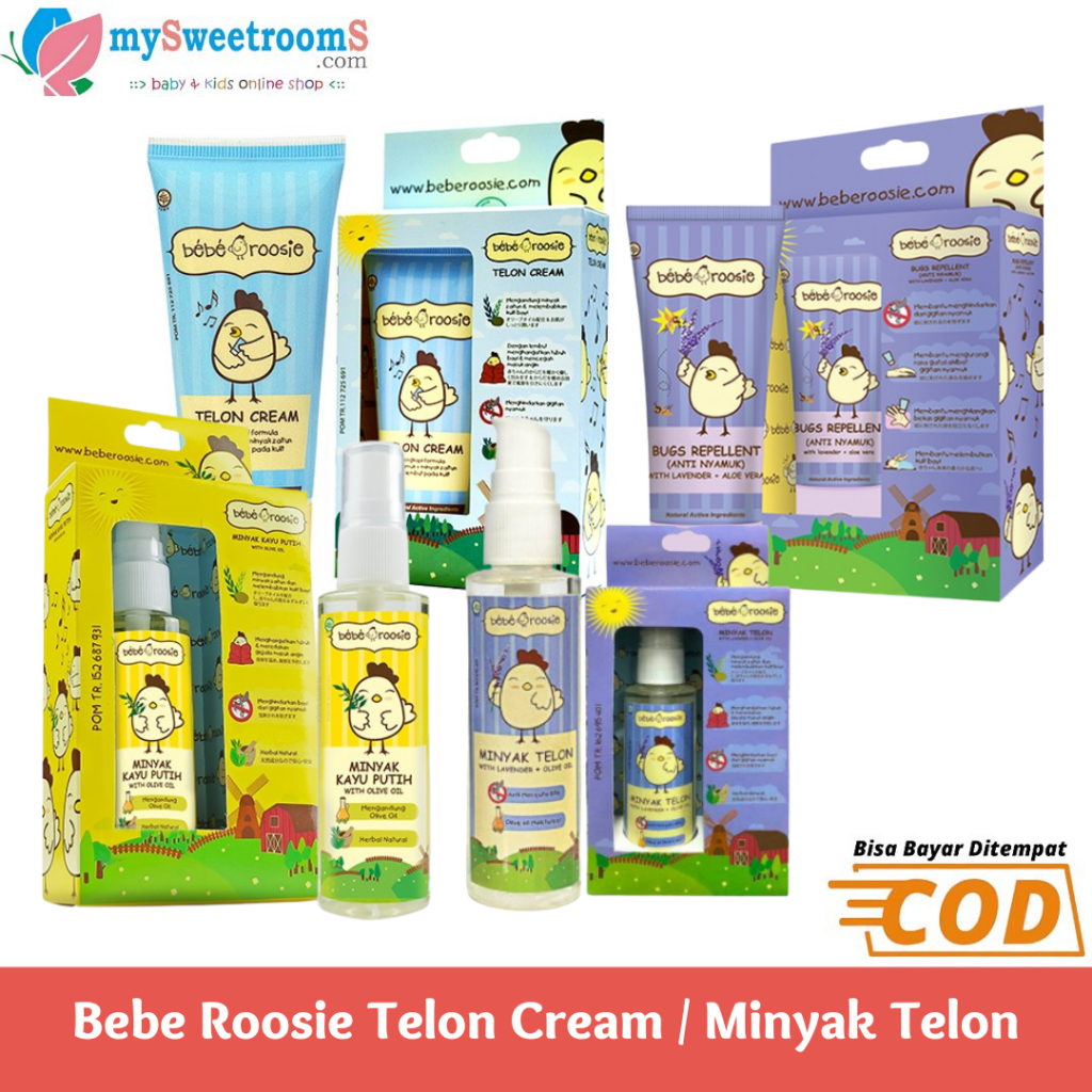 Bebe Roosie Telon Cream Telon Bayi / Anti Nyamuk / Minyak Telon Bebe Roosie