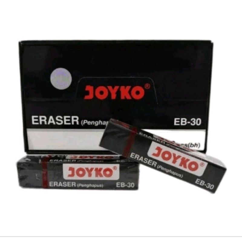 

(PERPCS) penghapus joyko panjang warna hitam/eraser/pembersih tulisan pensil/perlengkapan sekolah/perlengkapan kantor
