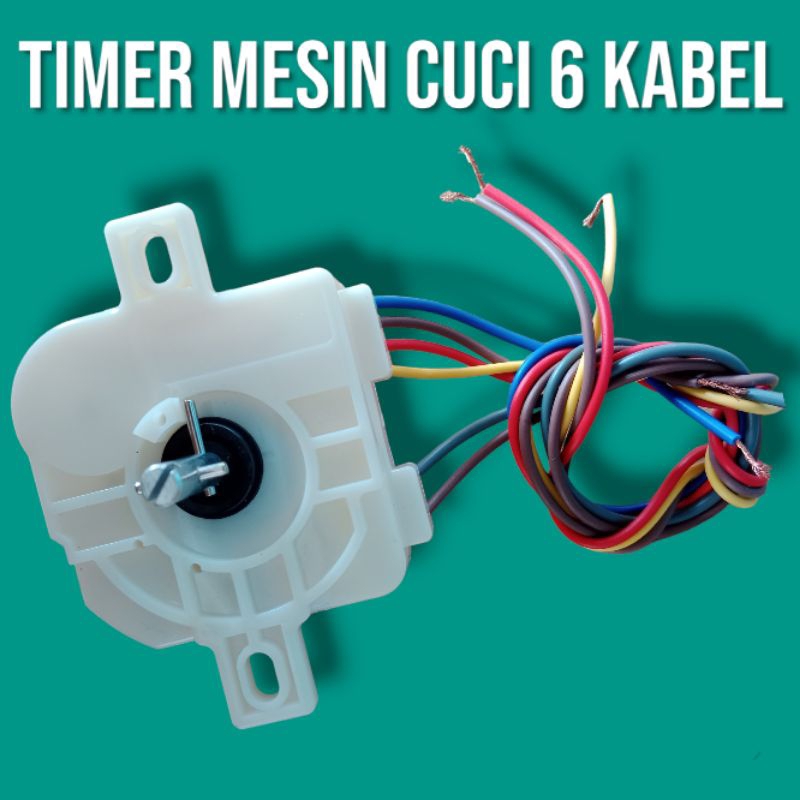TIMER MESIN CUCI 6 KABEL SANKEN SANYO DLL TIMER WASH PENCUCI 6 KABEL TIMER MESIN CUCI KABEL 6 KUPING