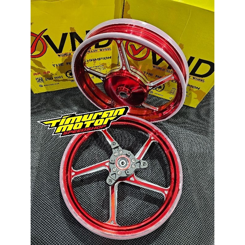 VELG VND AK55 AEROX MERAH 185 215 R14