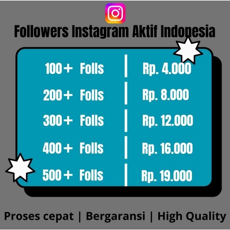 Followers ig Indonesia aktif Followers Ig Real Aktif High Quality Termurah Best Seller
