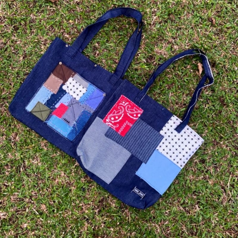 totebag sashiko denim