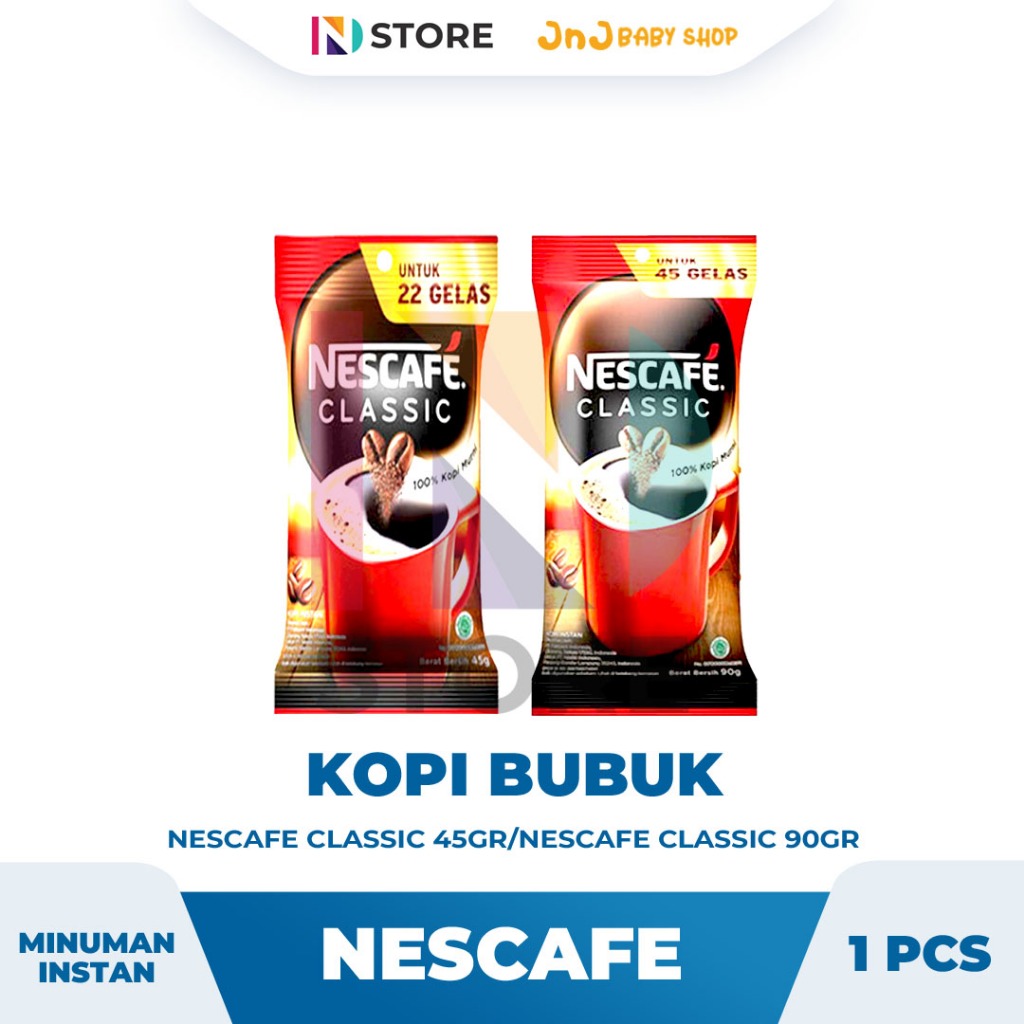 

Nescafe Classic Sachet Bag 45gr/90gr Kopi Bubuk/Kopi Instan