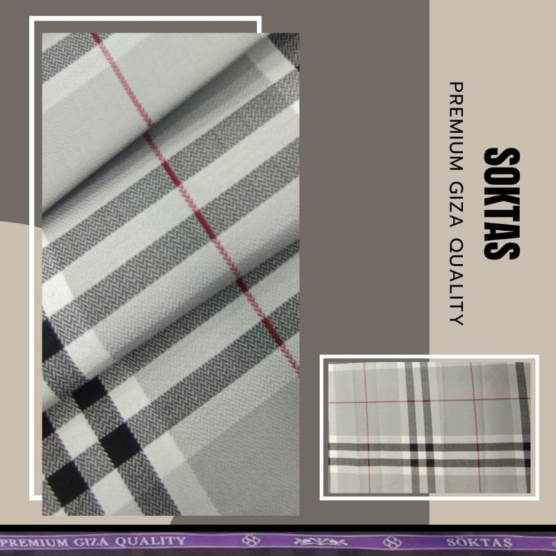 KATUN PREMIUM | BAHAN KAIN BAJU | KAIN KEMEJA KATUN MOTIF KOTAK KOTAK