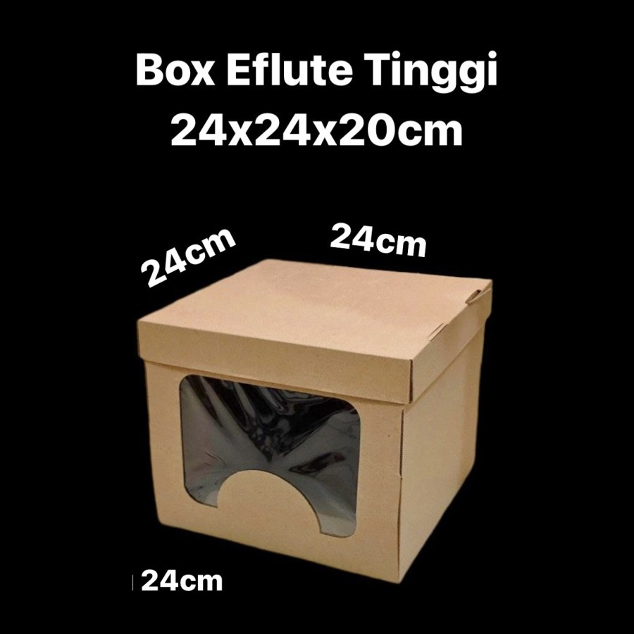

( 5 pcs ) Box Cake Kotak Polos Ukuran 24x24x20 cm Dus Hampers Kue Kering Muat 6 Toples 500 gram