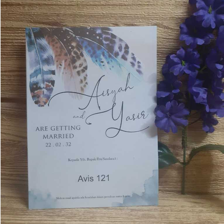 Cetak Undangan Avis 121 Murah