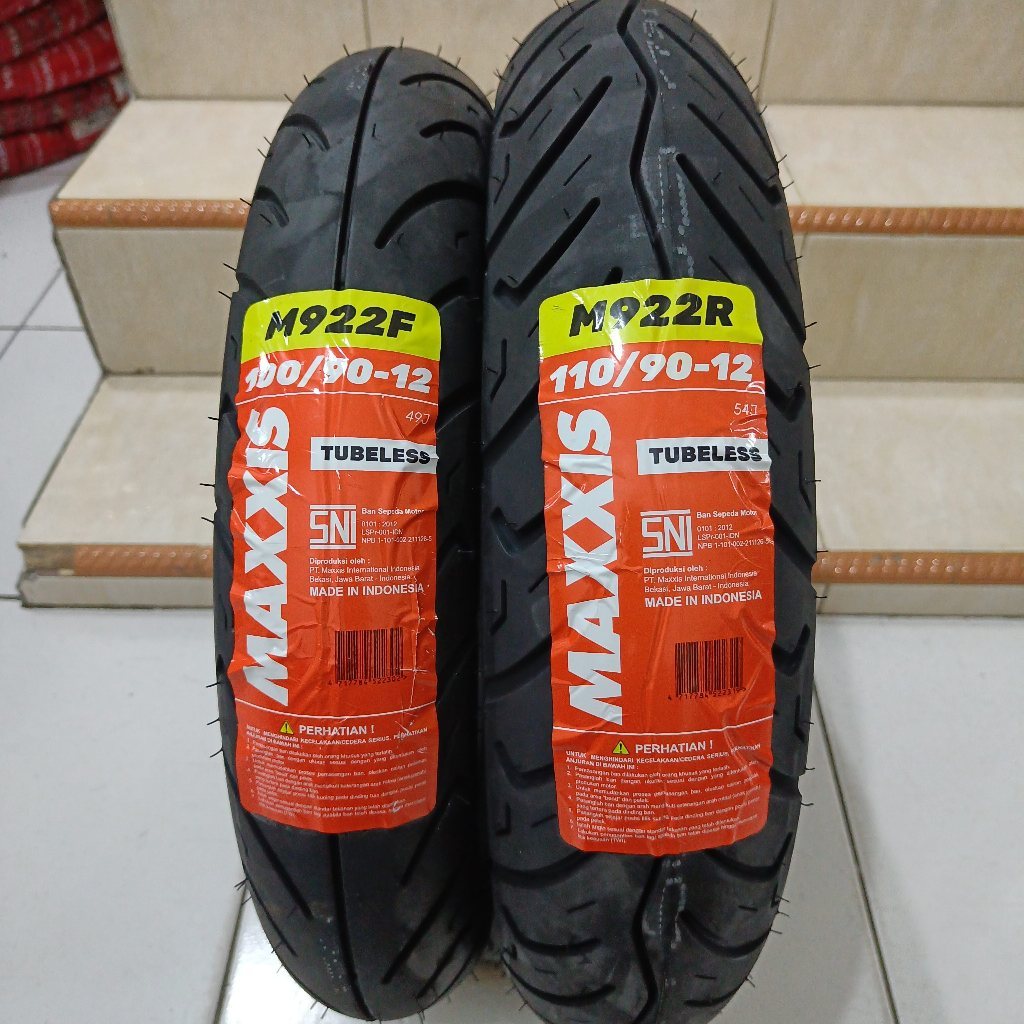 MAXXIS M922 100/90-12 & 110/90-12 BAN LUAR DEPAN BELAKANG SCOOPY DONAT RING 12 TUBLESS