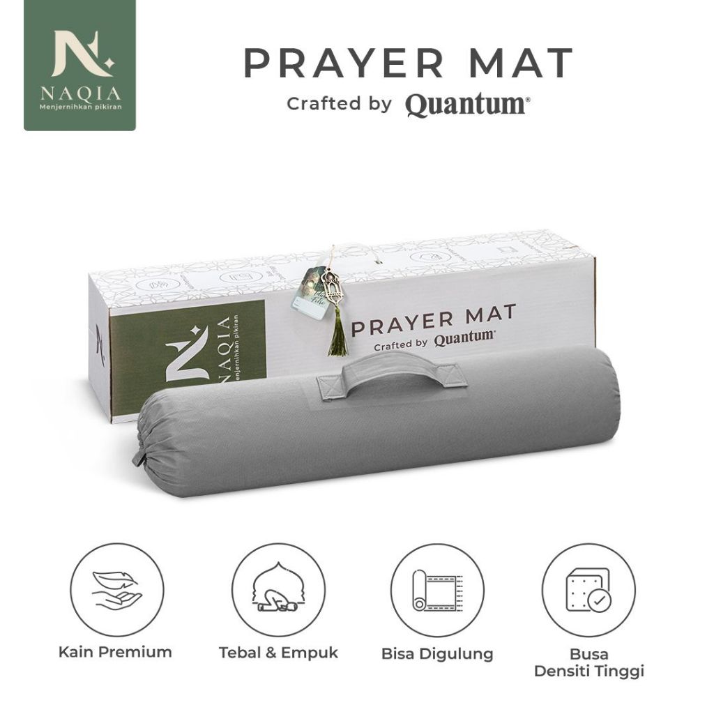 NAQIA Prayer Mat by Quantum / Sajadah Premium / Tebal & Empuk