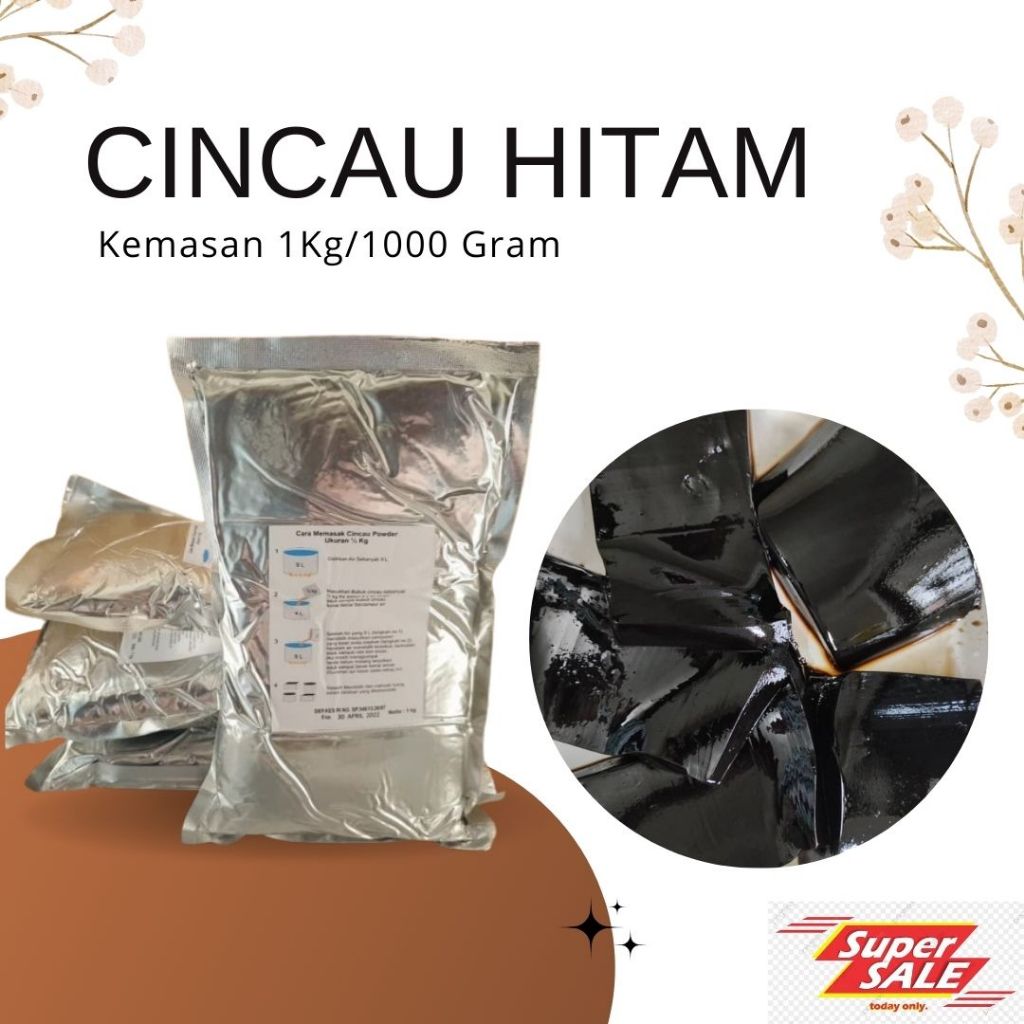 

Cincau Hitam Powder Praktis, Mudah Serta dapat diSimpan Lama Kemasan 1Kg