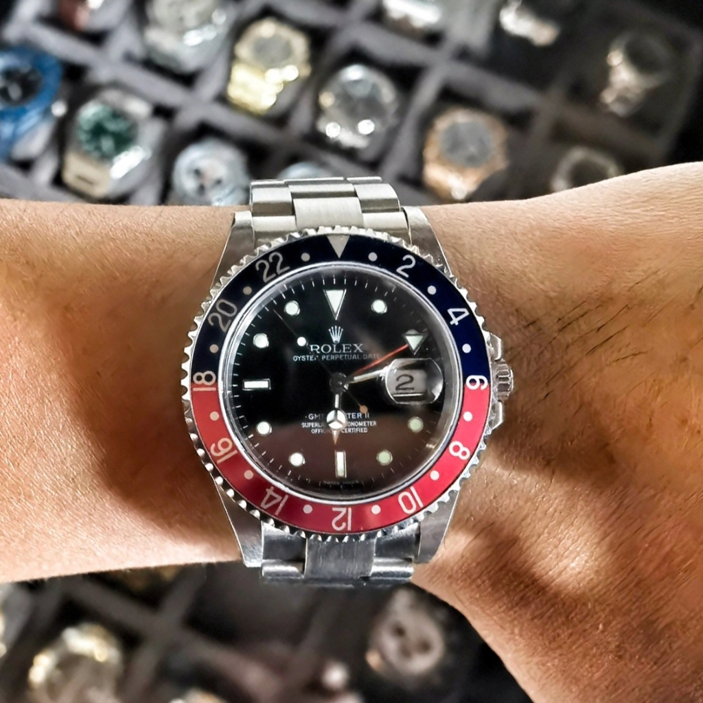 [100%ASLI ]Original ROLEX Emas putih 18 karat Jenis kalender kaca m126710blro-0001 40mm Saaphire Aut
