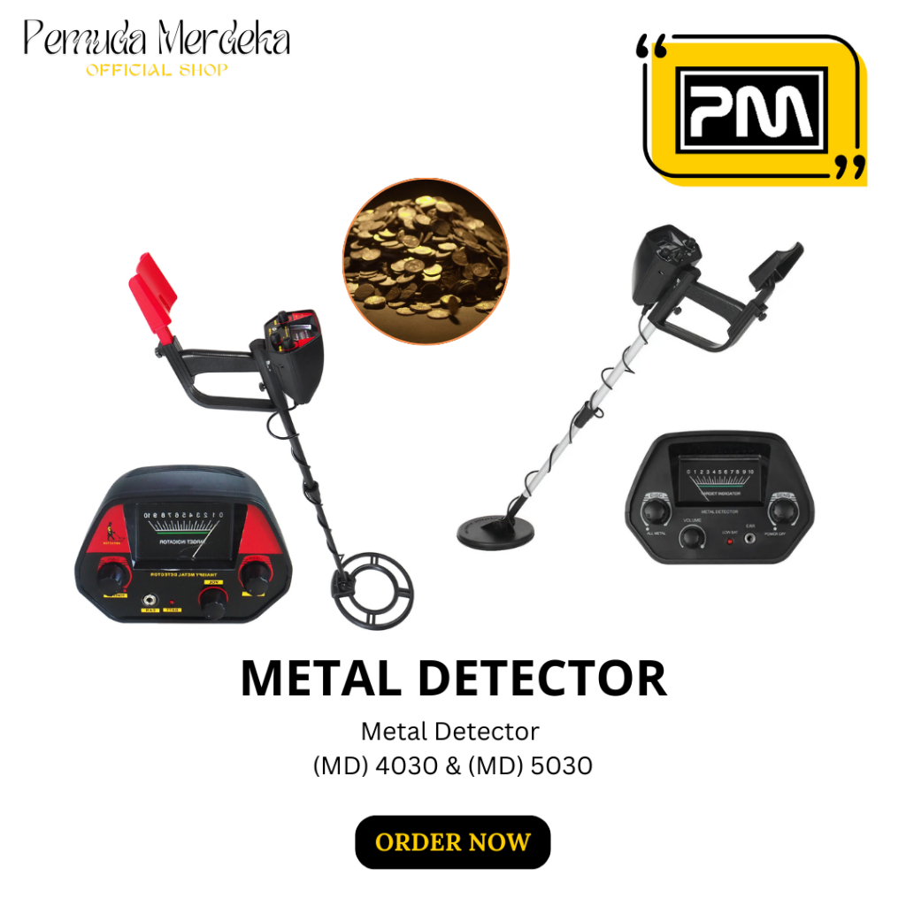 Alat Deteksi Logam Emas Perak Metal Detector MD- 4030 MD- 5030 Pemuda Merdeka