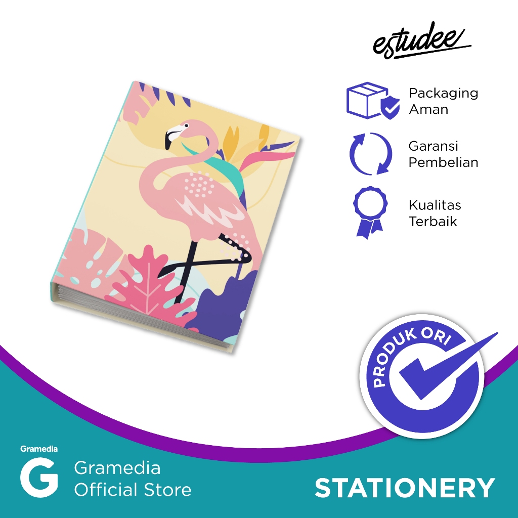 

Gramedia Makassar - ESTUDEE BINDER BOARD A5 FLAMINGO I