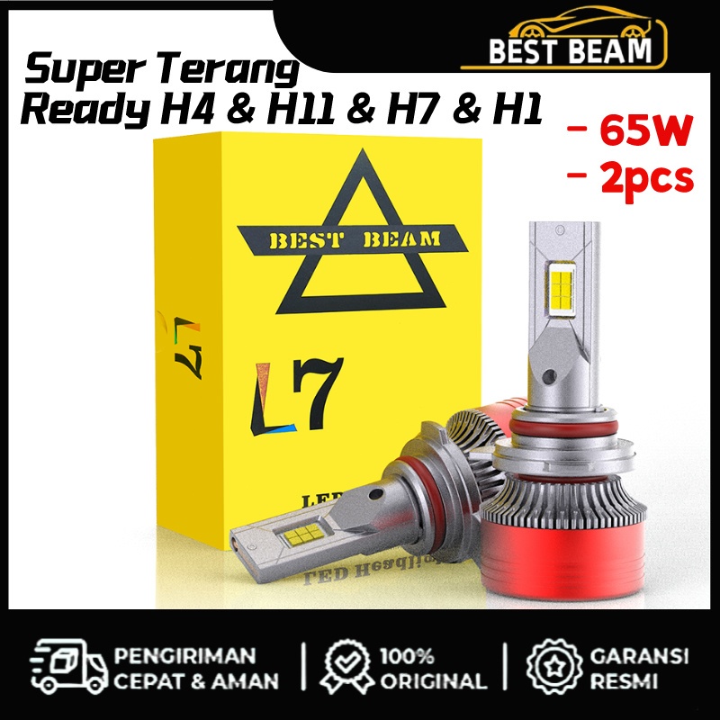 [Avanza] LAMPU LED MOBIL SUPER TERANG H4 H11 H1 H7 9005 9006 9012 36V 65WATT 2pcs