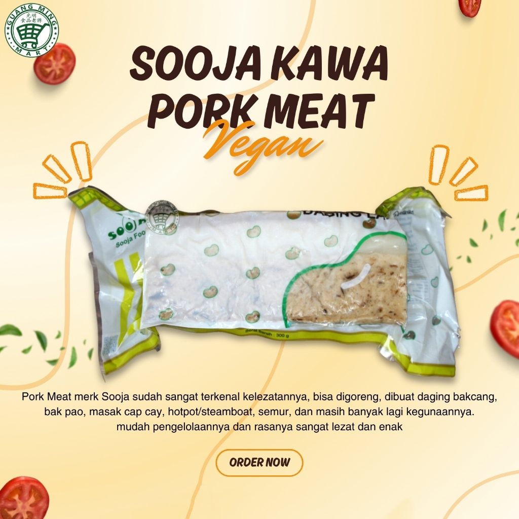 

SOOJA Kawa Pork Meat Vegan 300 gr / Su San Chen Rou / Sam Can Vegetarian