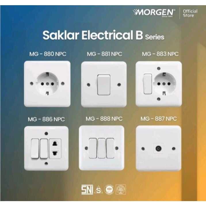 STOP KONTAK SAKLAR SERIES B MORGEN SAKLAR INBOW MORGEN ORIGINAL