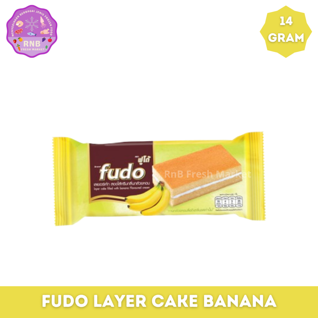 

Fudo Layer Cake With Banana Cream Netto 14 Gram