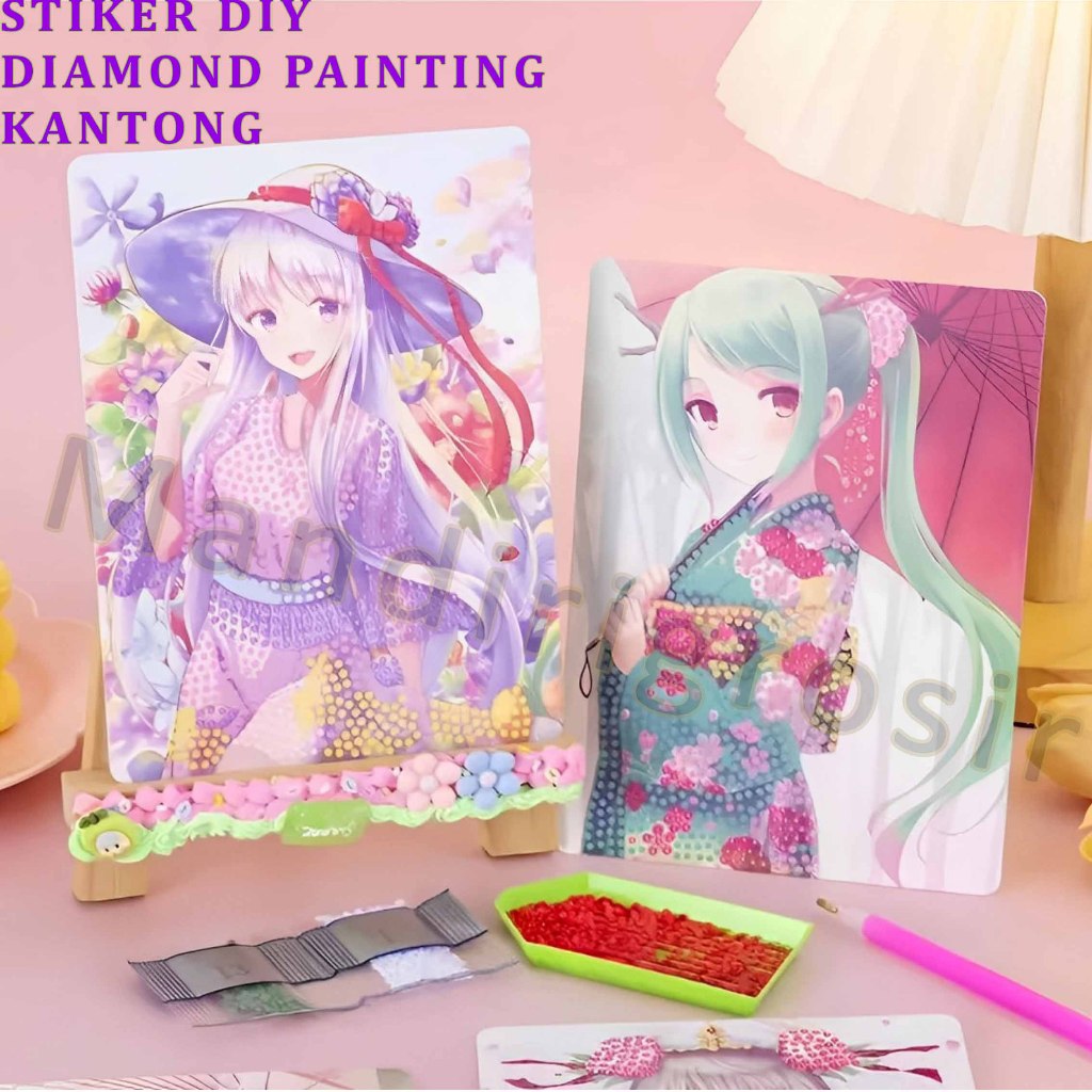 

Stiker Diamond Painting Kantong * Stiker Diy * Mainan Stiker Motif Anak * 1pcs