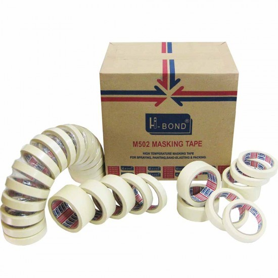 

Masking Tape Hi Bond 12mm x 25 yard / Lakban Kertas Isolasi Kertas