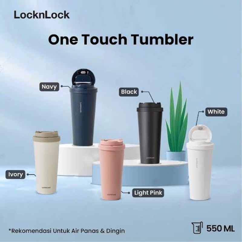 Original Lock n Lock Energetic One Touch Clip Tumbler 550ML - LHC3249