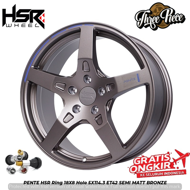 Velg Mobil HSR PENTE Ring 18 untuk Xpander BRV Rush Terios Rush Juke Dll