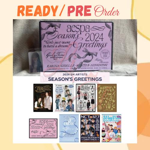 [Fullset/Sharing] Ready/PO ALL SM ARTIST'S SEASON'S GREETINGS 2024 (RIIZE NCT 127 Dream aespa WayV R