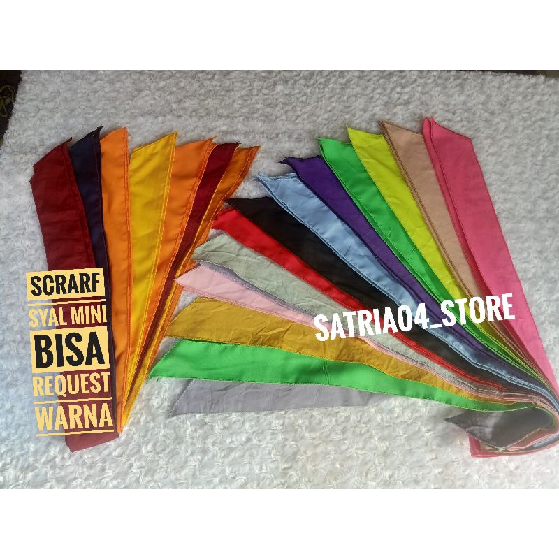 scrarf mini sutra/syal leher polos model Korea/syal leher bando model kekinian