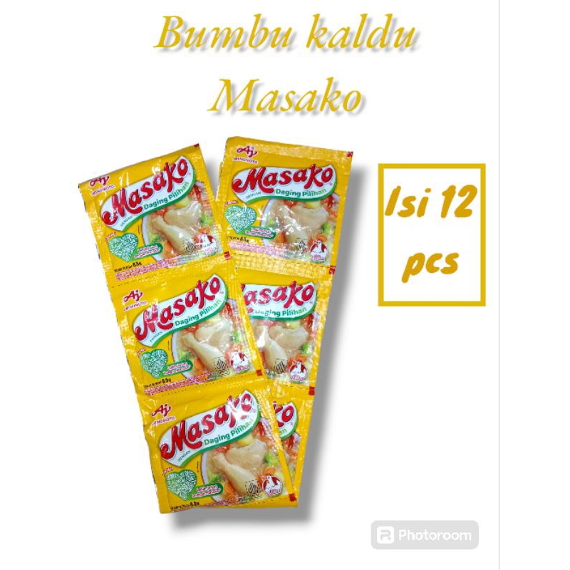 

Masako bumbu kaldu rasa ayam dan sapi 12 sachet [ HARGA 1 RENTENG ]