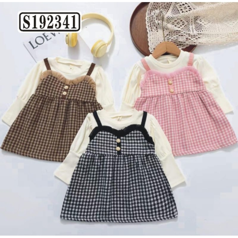 dress anak perempuan import 1-4 tahun