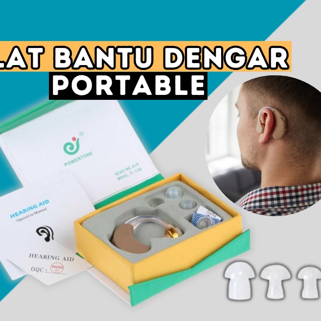 Extra KANATA Alat Bantu Pendengaran Telinga Orang tua Kecil Original Powertone Alat Bantu Dengar Tel