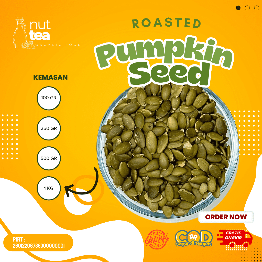 

Roasted Pumpkin Seed 500gr - Biji Labu Panggang / Pepita