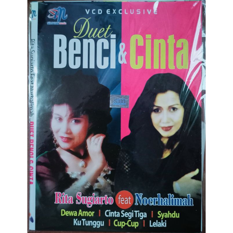 VCD original duet benci & cinta Rita Sugiarto feat Nurhalimah