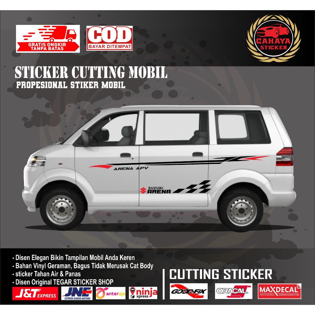 sticker mobil suzuki arena apv sticker lis mobil suzuki arena apv sticker mobil stiker motif variasi