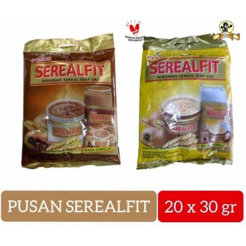 

Pusan Sereal fit 30gr minuman Sereal Pengganti Sarapan