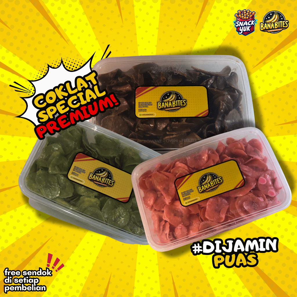 

Kripik Pisang Lumer Coklat Premium Banabites