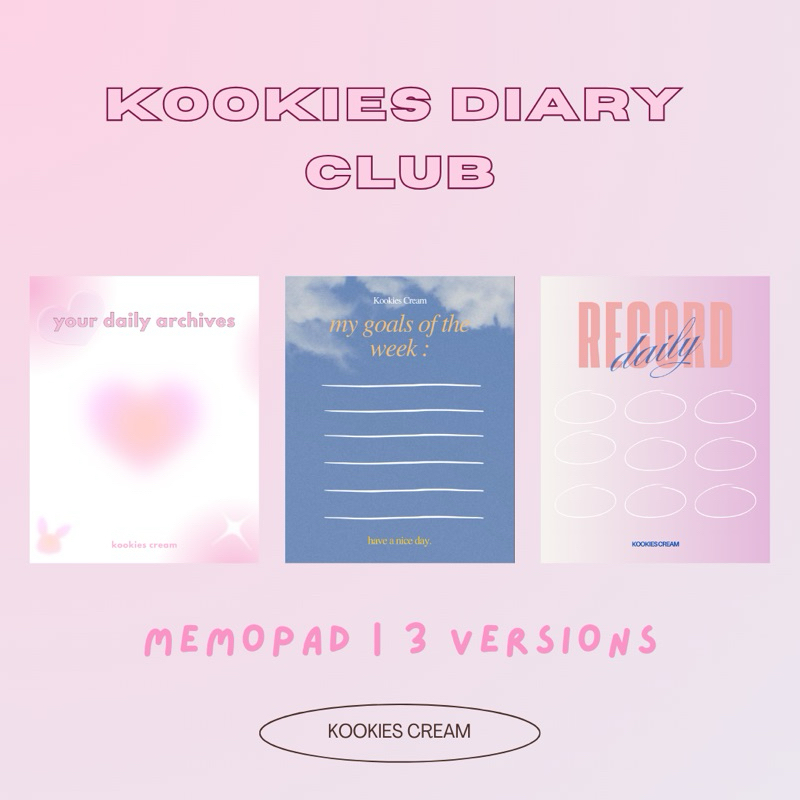 

Kookies Diary Club Memopad by Kookies Cream