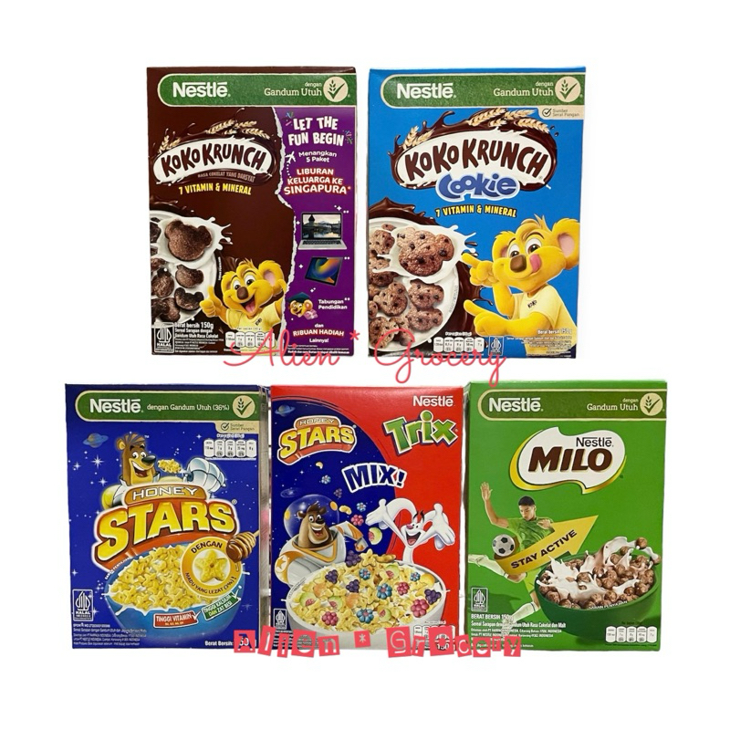 

Nestle Milo Koko Krunch Crunch Honey Star Trix Sereal Cereal 150gr 170gr