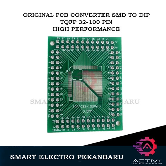 ORIGINAL PCB SMD TQFP 32-100 Pin Pitch 0.5mm/0.8mm ADAPTER KONVERTER IC QFP TQFP LQFP FQFP 32 44 64 