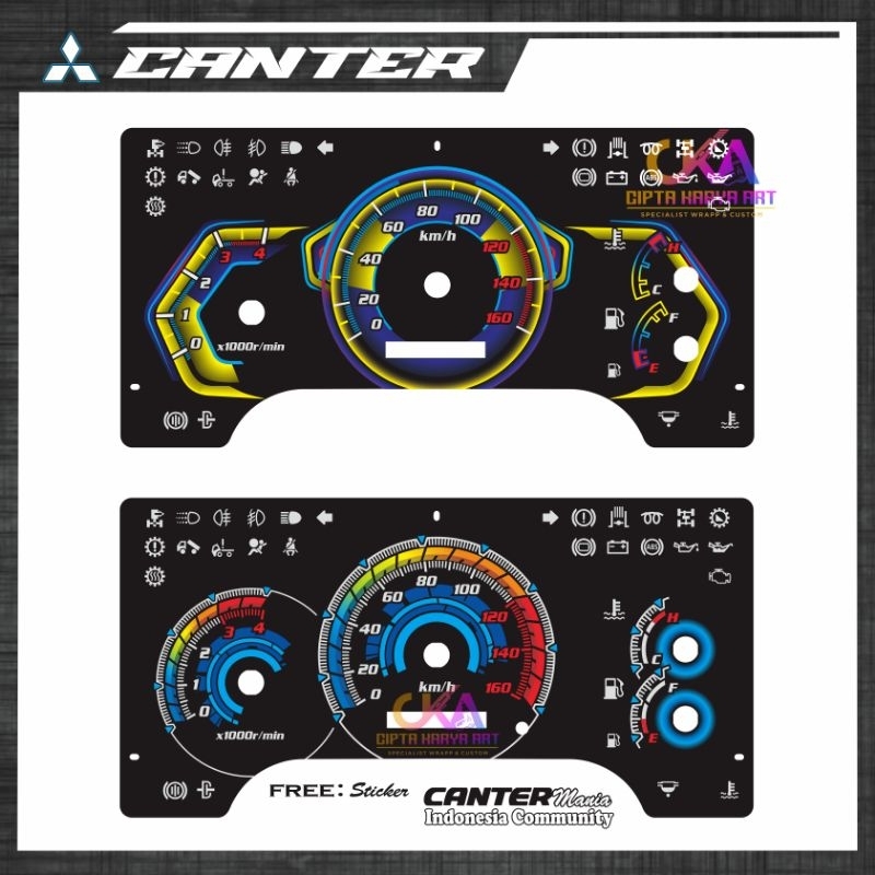 papan speedometer mitsubishi canter custom variasi