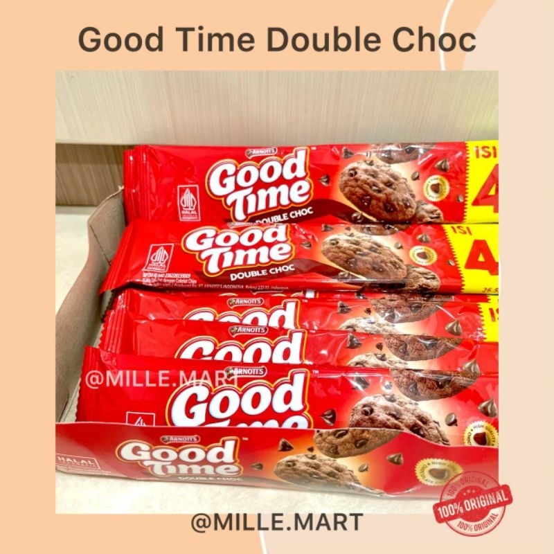 

[Per Pcs] GOODTIME RAINBOW SNACK DOUBLE CHOC RASA COKELAT 26,5GR