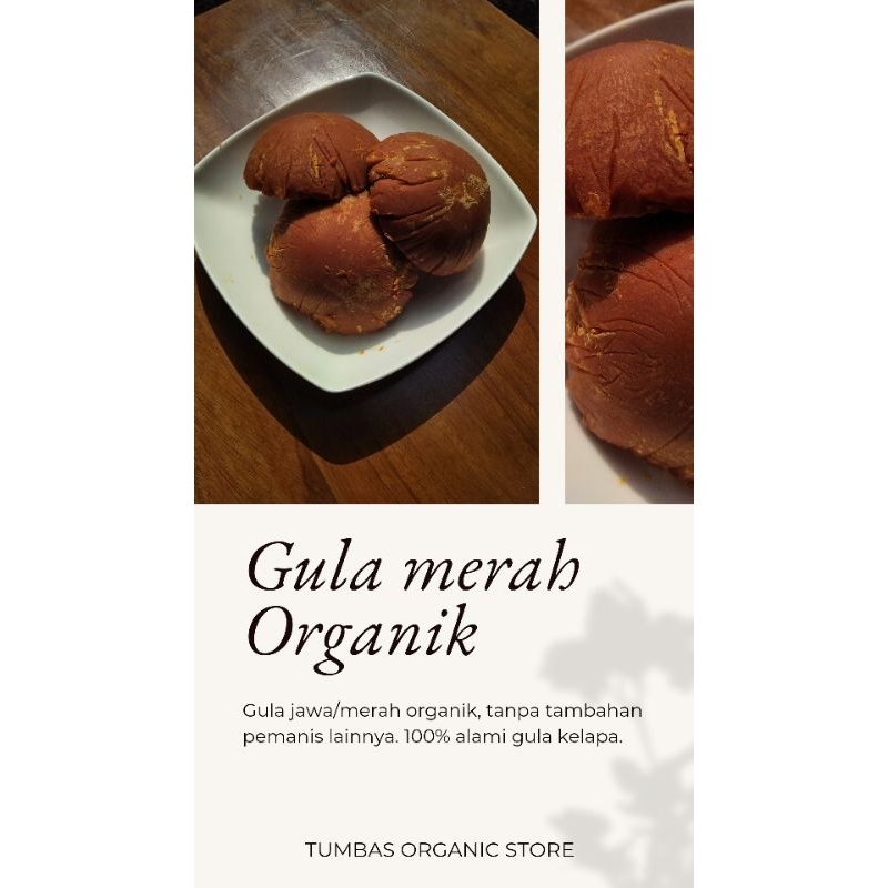 

Gula jawa merah organik natural asli 100% murni gula kelapa